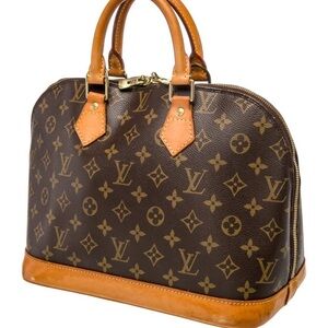 Louis Vuitton Monogram Satchel in Brown and Tan